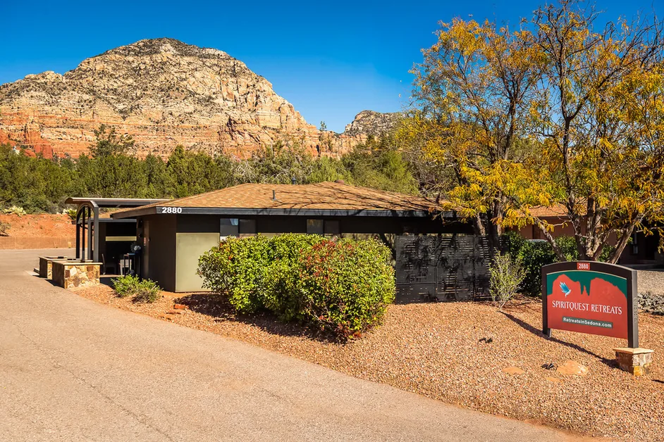 SpiritQuest’s retreat center at 2880 Hopi Drive in Sedona, from its center-opening press release.