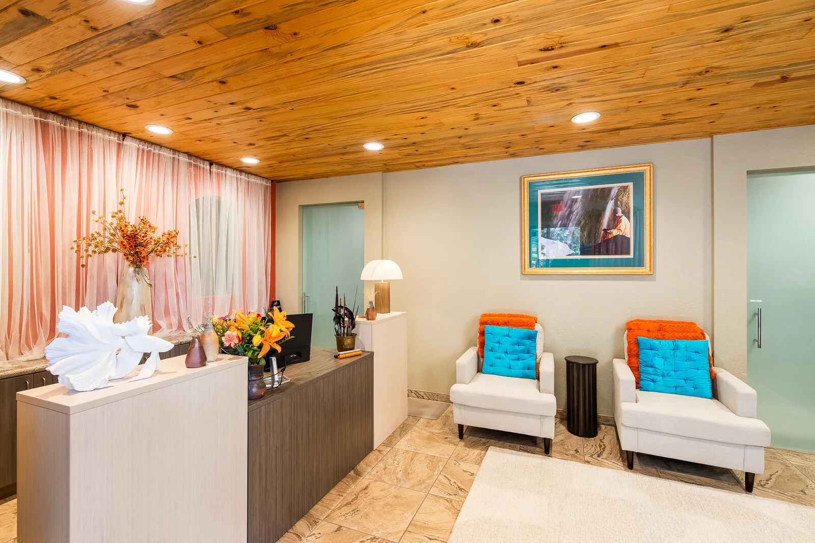 The reception area at SpiritQuest’s Hopi Drive center.