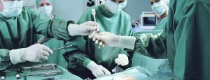 Surgeons performing a biliopancreatic diversion with duodenal switch weight loss surgery