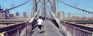 Woman running at one of the best weight loss camps in new york