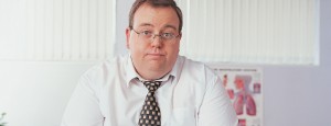 Overweight Man waiting for gastric sleeve surgery