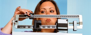 Woman Checking Scale