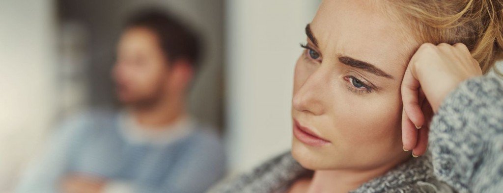 Couple struggling in their marriage and using transformative mediation