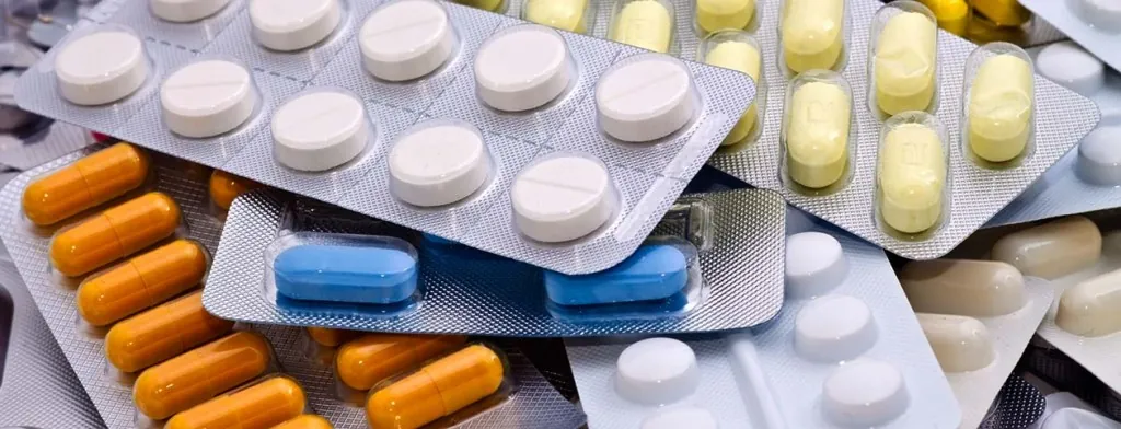 Assorted medication blister packs