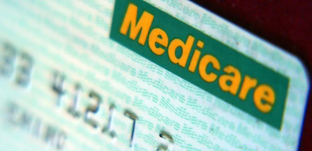 Close-up of a Medicare card